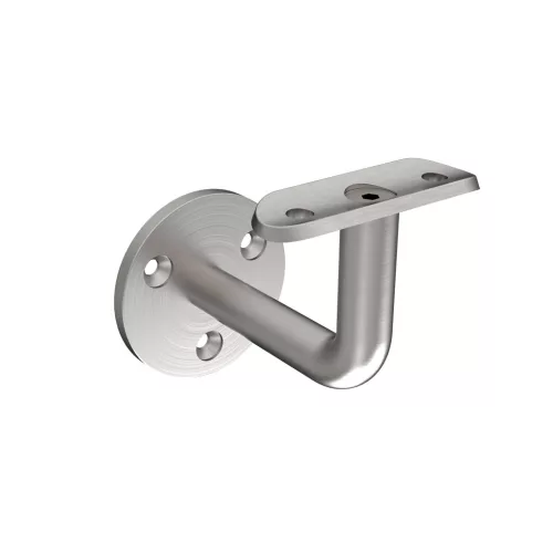 KORLÁTRÚDTARTÓ ÍVES INOX SZÁLCSISZOLT U.