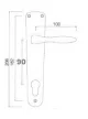 KILINCSGARNITÚRA LUCENA 90CLY.  ALU F2 90205/F2