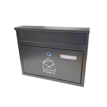 POSTALÁDA 2 BEDOBÓS EZÜST      35*27*7CM MRB,VARIA