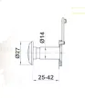 OPTIKAI KITEKINTŐ 14-25-42 MM KRÓM AMIG