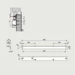 DORMA SZERELŐLAP L-ALAKÚ TS90-HEZ  11110003001