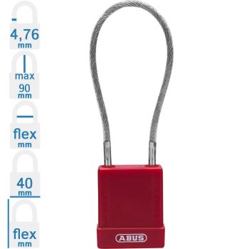 MUNKAVÉDELMI KIZÁRÓ LAKAT 76/40 CAB20   ABUS LOTO