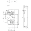 WC ZÁR BEVÉSŐ    8CM/90MM ERGO DORMAKABA 121WCR50