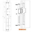 ELEKTROMOS ZÁRÓLEMEZ 25CM*2,5CM INOX!!! DORCAS-GX-25