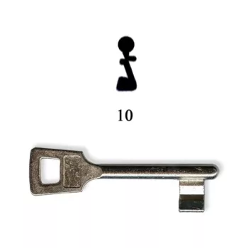 KÉSZKULCS          DIN    10      E      TITÁN