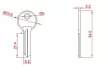 NYERSKULCS     FOGAZHATÓ   ACÉL    2,2MM ANBO 2200