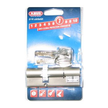 HENGERZÁRBETÉT KRÓM 30/60MM FOGASKEREKES ABUS D6PS