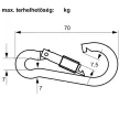 TŰZOLTÓKARABINER    7*70MM      CSAVAROS IMPORT