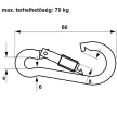 TŰZOLTÓKARABINER    6*60MM      CSAVAROS IMPORT