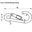 TŰZOLTÓKARABINER    8*80MM      CSAVAROS IMPORT