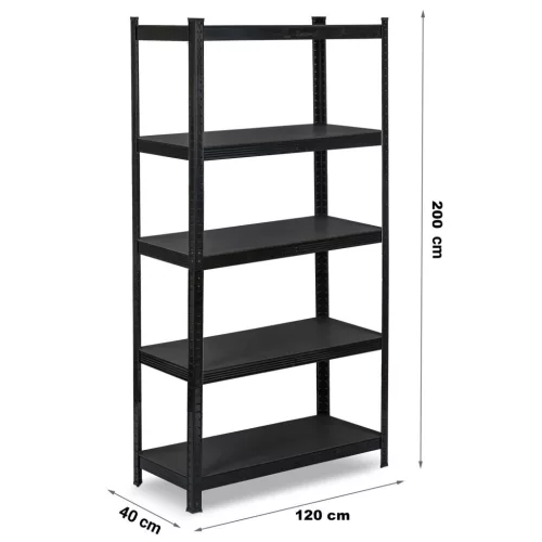 FÉM POLC 5 POLCOS MAX.150KG 200x120x40 CM