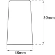AJTÓÜTKÖZŐ GUMI 5 CM SZÜRKE VARNAMO