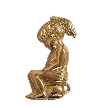 WC JELZŐ RÉZ        KISLÁNY BILIS  7,5CM PIKTOGRAM