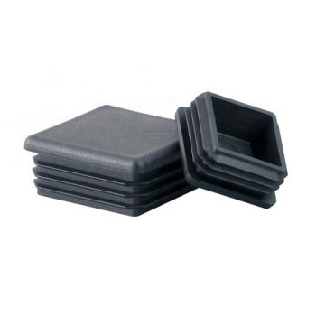 ZÁRTSZELVÉNYDUGÓ    20*20MM LAMELLÁS FEKETE   -50