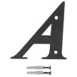 HÁZSZÁM   /BETÜ/   A   100MM      FEKETE AMIG FÉM
