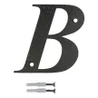 HÁZSZÁM   /BETÜ/   B   100MM      FEKETE AMIG FÉM
