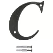 HÁZSZÁM   /BETÜ/   C   100MM      FEKETE AMIG FÉM