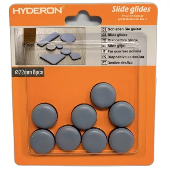 BÚTORCSÚSZTATÓ MŰANYAG ÖNTAPADÓ 22MM 8DB/CS HYDERON 