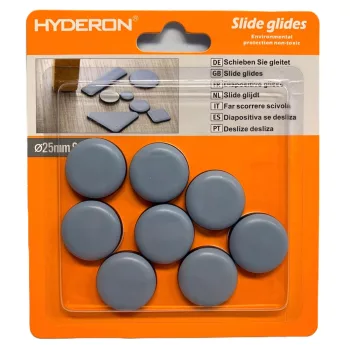 BÚTORCSÚSZTATÓ MŰANYAG ÖNTAPADÓ 25MM 8DB/CS HYDERON 