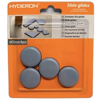 BÚTORCSÚSZTATÓ MŰANYAG ÖNTAPADÓ 30MM 4DB/CS HYDERON 
