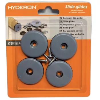   BÚTORCSÚSZTATÓ MŰANYAG CSAVAROZHATÓ 38MM 4DB/CS HYDERON 
