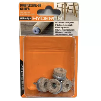   BÚTORCSÚSZTATÓ TALP FÉM-FILCES CSAVAR.18 4DB/CS. HYDERON 