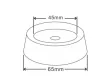 MOSÓGÉP ALÁTÉT MŰANYAG 45 MM. 4DB/CS HYDERON 