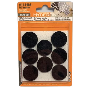   BÚTORCSÚSZTATÓ FILC ÖNTAPADÓ 25MM FEKETE 16DB/CS HYDERON 