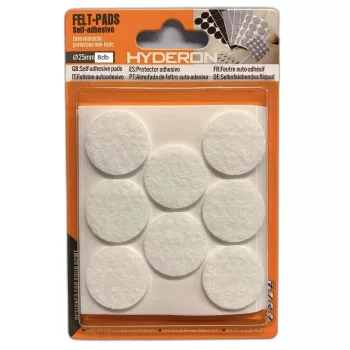   BÚTORCSÚSZTATÓ FILC ÖNTAPADÓ 28MM FEHÉR 6DB/CS HYDERON 
