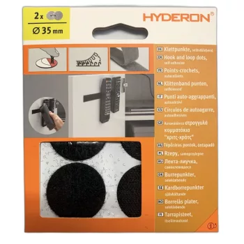 TÉPŐZÁRAS KORONG 35MM ÖNTAPADÓ FEKETE 4DB/CS HYDERON 