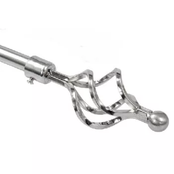 FÜGGÖNYRÚD   1,6-3M  KRÓM  CSAVART VÉGŰ C080-3-A