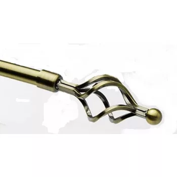 FÜGGÖNYRÚD   1,6-3M  ARANY  CSAVART VÉGŰ C080-4-A