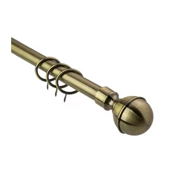 FÜGGÖNYRÚD   1,6-3M  ARANY      GÖMBVÉGŰ C080-4-B