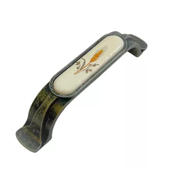 BÚTORFOGANTYÚ KERÁMIA 96 MM ANTIK EZÜST 6032