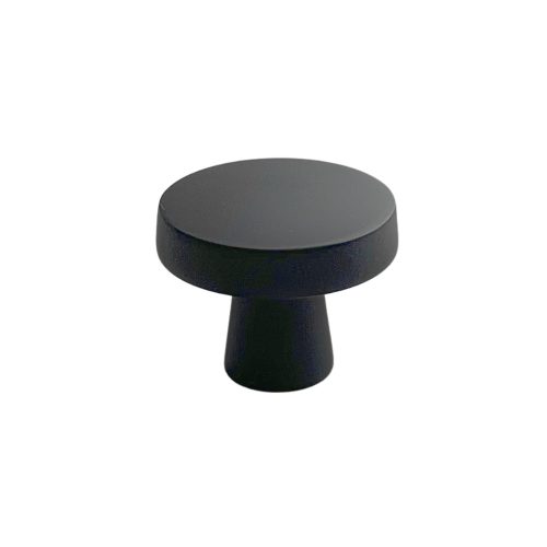 BÚTORGOMB LAPOS  30MM MATT FEKETE 30