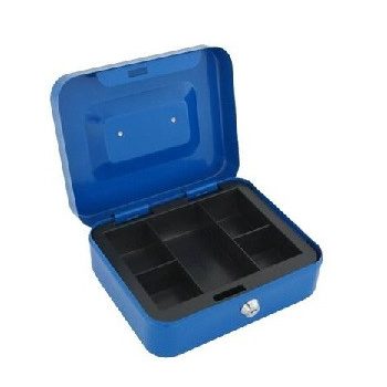 PÉNZKAZETTA KÉK A/4 APRÓP.TAR.CB300,C088 30*24*9 CM