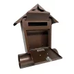 POSTALÁDA SZÓRÓLAPTARTÓS HÁZIKÓ BRONZ MÉLIA MC006 47*11*37.5CM