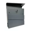 POSTALÁDA SZÓRÓLAPTARTÓS MODERN ANTRACIT NOVA 37x11x37 CM
