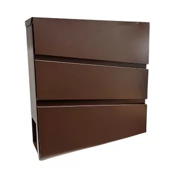   POSTALÁDA SZÓRÓLAPTARTÓS KÜLTÉRI BARNA NOVA MD002 37*11*37CM