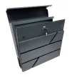 POSTALÁDA SZÓRÓLAPTARTÓS KÜLTÉRIANTRACIT HADI MD025 37*11*37CM