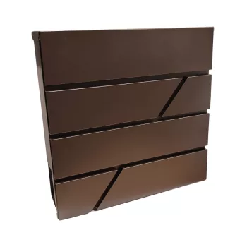   POSTALÁDA SZÓRÓLAPTARTÓS KÜLTÉRI BARNA HADI MD025 37*11*37CM