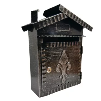   POSTALÁDA KOV.JELL."HÁZIKÓ"FEKETE SMB-24 30*12*33CM 