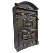 POSTALÁDA ÖNTÖTT BRONZ CÍMERES ARTHUR 26*8*40 CM