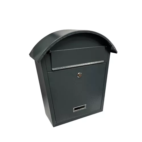 POSTALÁDA SALAMON EZÜST KEREK TETEJŰ 38*13,5*36 CM