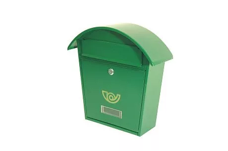 POSTALÁDA SALAMON ZÖLD KEREK TETEJŰ 38*13,5*36 CM