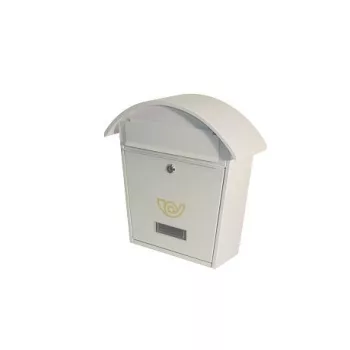 POSTALÁDA SALAMON FEHÉR KEREK TETEJŰ 38*13,5*36 CM