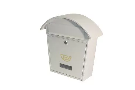 POSTALÁDA SALAMON FEHÉR KEREK TETEJŰ 38*13,5*36 CM