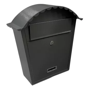 POSTALÁDA EZÜST KEREK CSIPKÉS SÁBA 38*13,5*36 CM