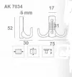 FOGAS KICSI 2-ÁGÚ MODERN ANTIK      34-2 AK7034 AB