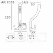 FOGAS KALAPTARTÓS MODERN ANTIK RÉZ 13CM AK7033 AB, 34-1